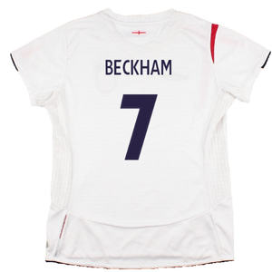 England 2005-07 Home Shirt (Womens 12) (Good) (BECKHAM 7)_2