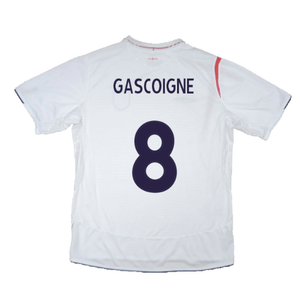 England 2005-07 Home Shirt (XL) (Excellent) (GASCOIGNE 8)_2