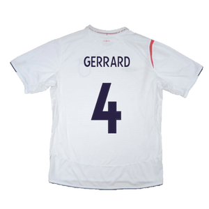 England 2005-2007 Football Shirt (YXL) (Fair) (GERRARD 4)_2