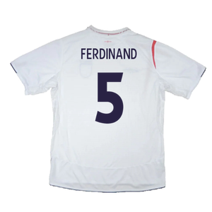 England 2005-2007 Home Shirt (XXL) (Mint) (FERDINAND 5)_1