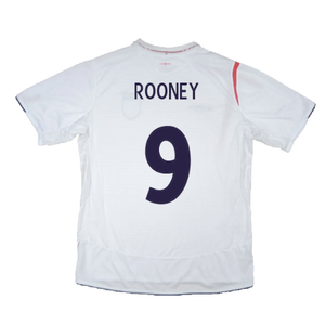 England 2005-2007 Home Shirt (M) (Excellent) (Excellent) (ROONEY 9)_2