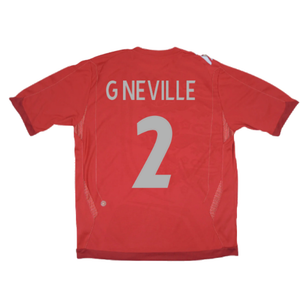 England 2006-08 Away Shirt (XL) (Very Good) (G NEVILLE 2)_1