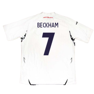 England 2007-09 Home Shirt (L) (Very Good) (BECKHAM 7)_1