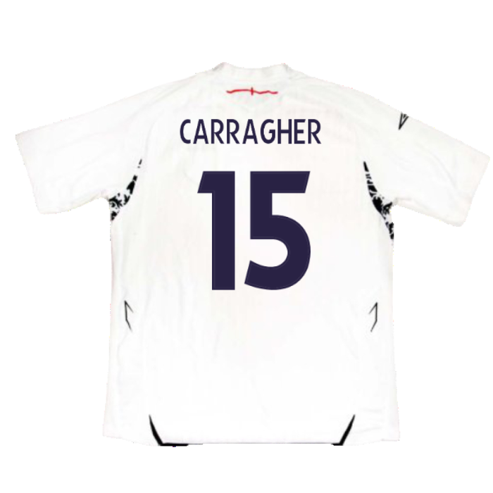 England 2007-09 Home Shirt (L) (BNWT) (CARRAGHER 15)