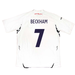 England 2007-09 Home Shirt (Excellent) (BECKHAM 7)_2