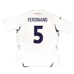 England 2007-09 Home Shirt (XXXL) (Very Good) (FERDINAND 5)_1