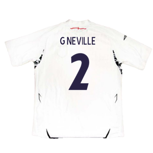 England 2007-09 Home Shirt (S) (Very Good) (G NEVILLE 2)_1