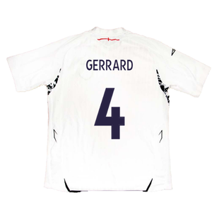 England 2007-09 Home Shirt (M) (Very Good) (GERRARD 4)_2