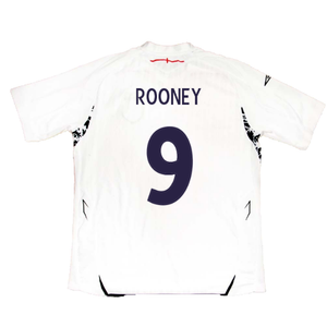 England 2007-09 Home Shirt (M) (Very Good) (ROONEY 9)_2