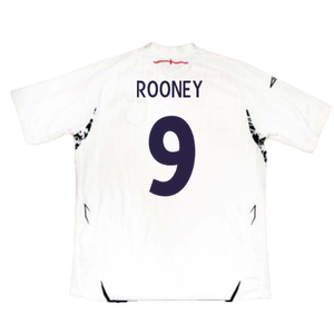 England 2007-09 Home Shirt (Very Good) (ROONEY 9)_1