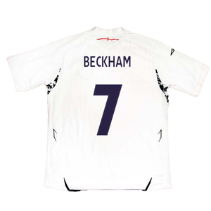 England 2007-09 Home Shirt (XL) (Fair) (BECKHAM 7)_2