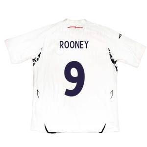 England 2007-2009 Home Shirt (XL) (ROONEY 9) (Good)_1