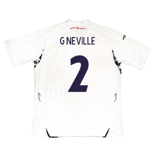 England 2007-2009 Home Shirt (L) (Excellent) (G NEVILLE 2)_1