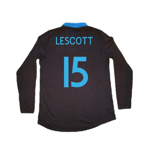 England 2011-2012 Long sleeve Away Shirt (XL) (Excellent) (Lescott 15)_1