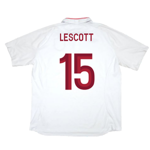 England 2012-13 Home Shirt (3XL) (Mint) (Lescott 15)_1