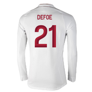 England 2012-13 Long Sleeve Home Shirt (L) (Fair) (Defoe 21)_1