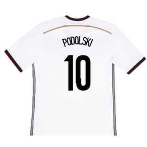 Germany 2014-15 Home Shirt (L) (Good) (Podolski 10)_1