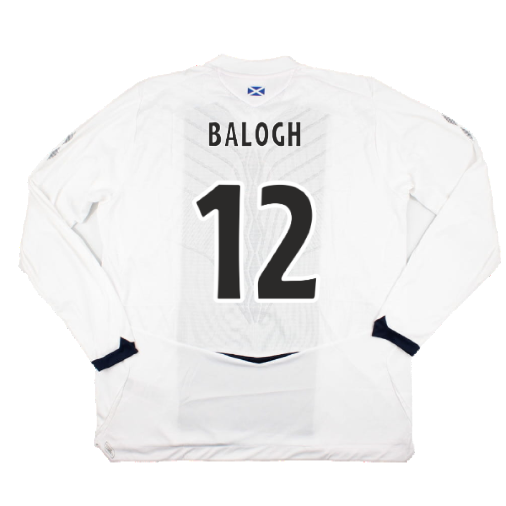 Hearts 2008-09 Long Sleeve Away Shirt (XXL) (Balogh 12) (Mint)_1