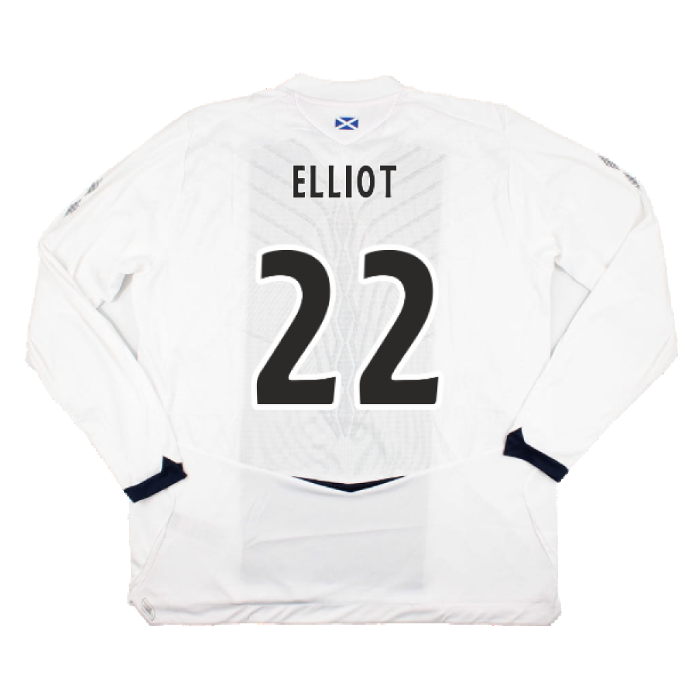 Hearts 2008-09 Long Sleeve Away Shirt (XXL) (Elliot 22) (Mint)_1