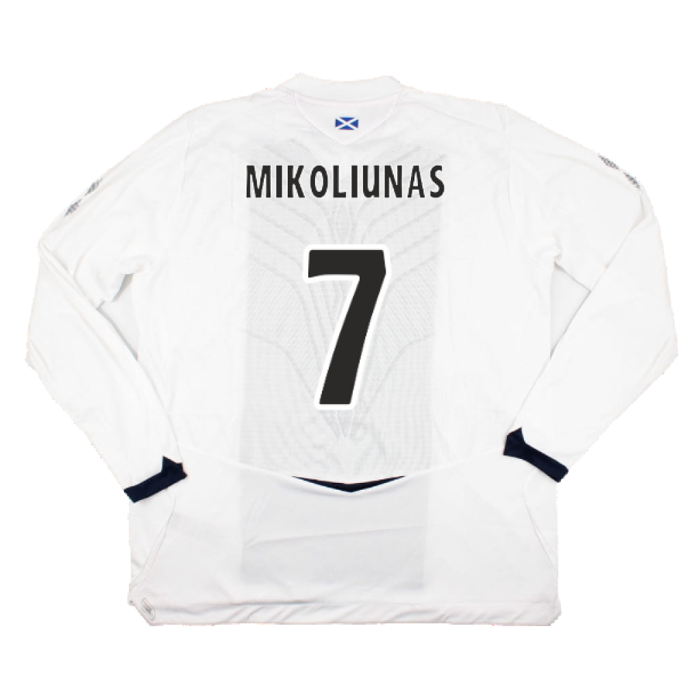 Hearts 2008-09 Long Sleeve Away Shirt (XXL) (Mikoliunas 7) (Mint)_1