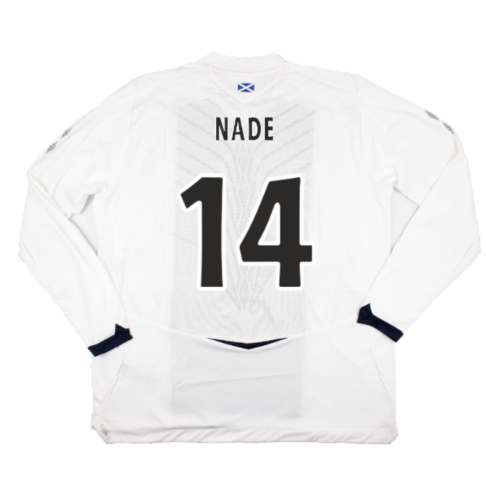 Hearts 2008-09 Long Sleeve Away Shirt (XXL) (Nade 14) (Mint)_1