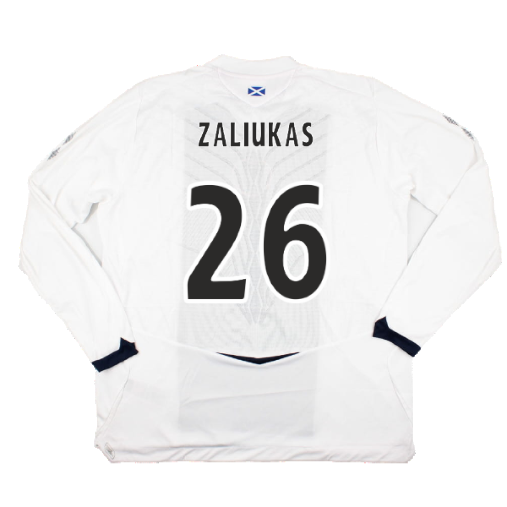 Hearts 2008-09 Long Sleeve Away Shirt (XXL) (Zaliukas 26) (Mint)_1