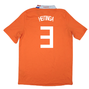 Holland 2008-10 Home Shirt (L) (Mint) (Heitinga 3)_1