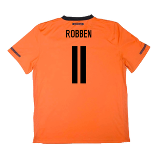 Holland 2010-11 Home Shirt (M) (Mint) (Robben 11)_1