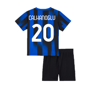 Inter Milan 2023-24 Home Mini Kit (XS Boys) (Calhanoglu 20) (Excellent)_1