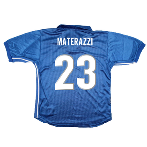 Italy 1998-99 Home Shirt (XL Boys) (Very Good) (Materazzi 23)_1