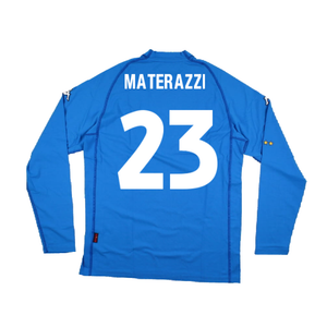 Italy 2000-2002 Home Long Sleeve Shirt (XXL) (Excellent) (MATERAZZI 23)_1