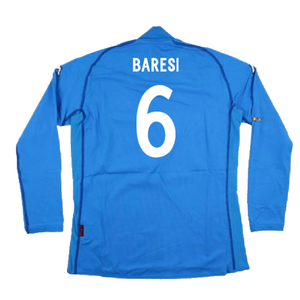 Italy 2002-2003 Home Long Sleeve Shirt (M) (Good) (BARESI 6)_1