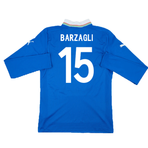 Italy 2012-13 Home Long Sleeve Shirt (S) (Fair) (Barzagli 15)_1