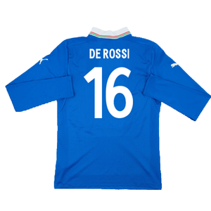 Italy 2012-13 Home Long Sleeve Shirt (S) (Fair) (De Rossi 16)_1