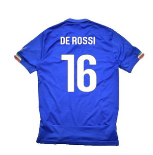 Italy 2014-16 Home Shirt (M) (Very Good) (De Rossi 16)_1