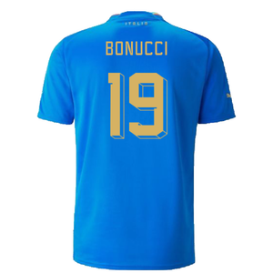 Italy 2022-23 Home Shirt (2XL) (Very Good) (BONUCCI 19)_1