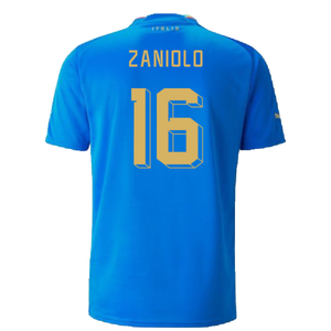 Italy 2022-23 Home Shirt (2XL) (Very Good) (ZANIOLO 16)_1