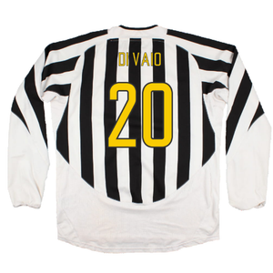 Juventus 2003-04 Long Sleeve Home Shirt (M) (Very Good) (Di Vaio 20)_1