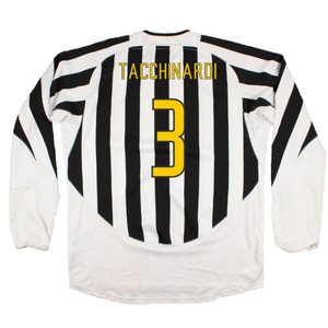 Juventus 2003-04 Long Sleeve Home Shirt (M) (Very Good) (Tacchinardi 3)_1