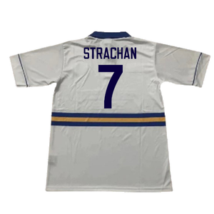 Leeds United 1993-95 Home Shirt (L) (Excellent) (STRACHAN 7)_1