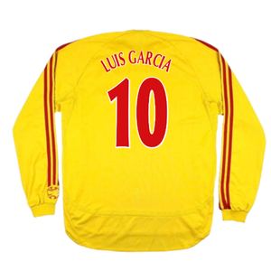 Liverpool 2006-2007 Away Long Sleeve Shirt (L) (Very Good) (LUIS GARCIA 10)_1