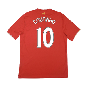 Liverpool 2015-16 Home Shirt (Excellent) (Coutinho 10)_1