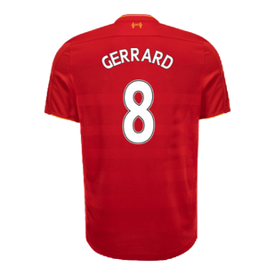 Liverpool 2016-17 Home Shirt (Very Good) (Gerrard 8)_1