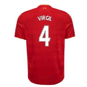 Liverpool 2016-17 Home Shirt (Excellent) (VIRGIL 4)_1