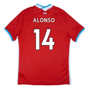 Liverpool 2020-21 Home Shirt (S) (Mint) (ALONSO 14)_1