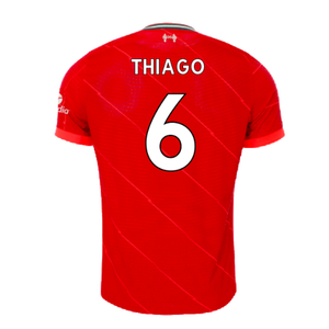 Liverpool 2021-2022 Vapor Home Shirt (Excellent) (THIAGO 6)_1