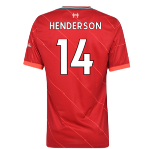 Liverpool 2021-22 Home Shirt (L) (Very Good) (HENDERSON 14)_1