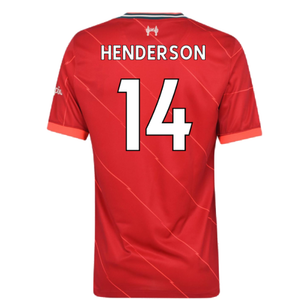 Liverpool 2021-22 Home Shirt (L)  (HENDERSON 14) (Excellent)_1