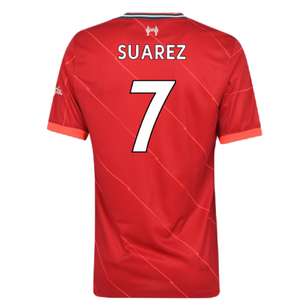 Liverpool 2021-22 Home Shirt (L) (Very Good) (SUAREZ 7)_1