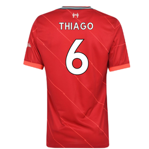 Liverpool 2021-22 Home Shirt (L)  (THIAGO 6) (Excellent)_1